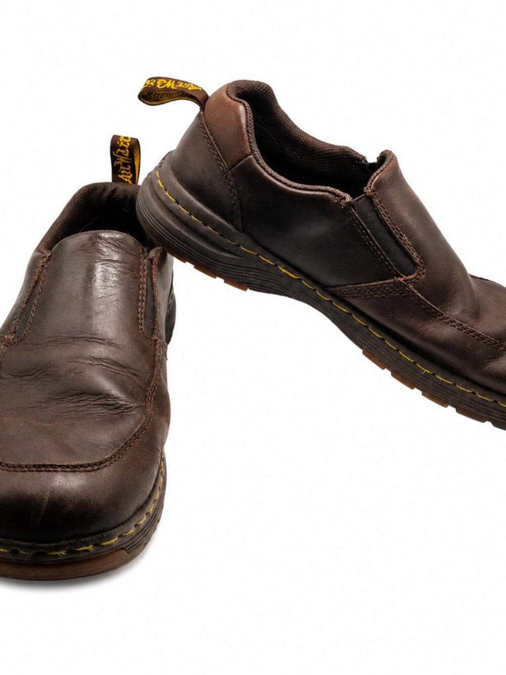 Dr. Martens Brennen Slip-On Loafers Dark Brown Leather Size 9